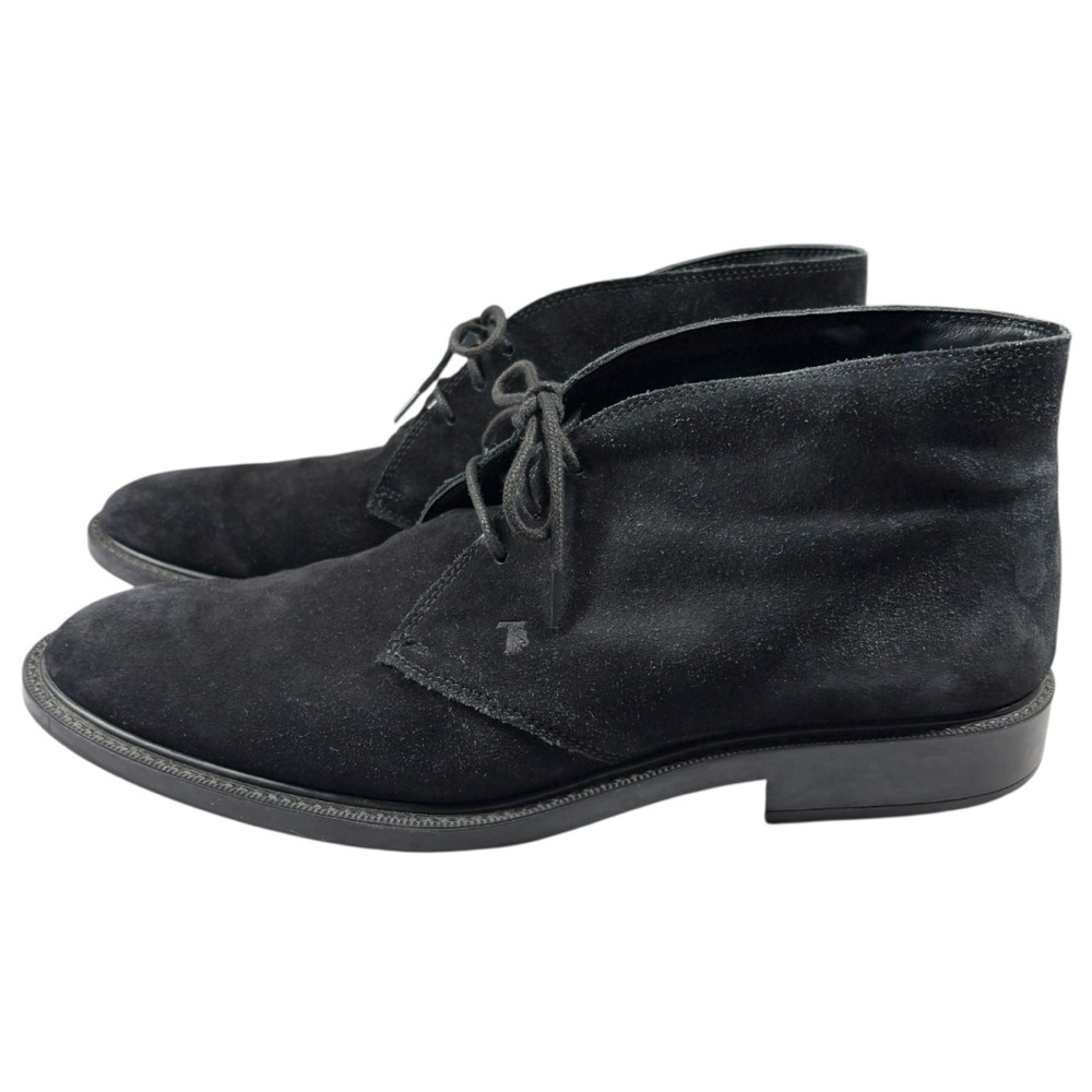 Tod's Black Suede Chukka Boots